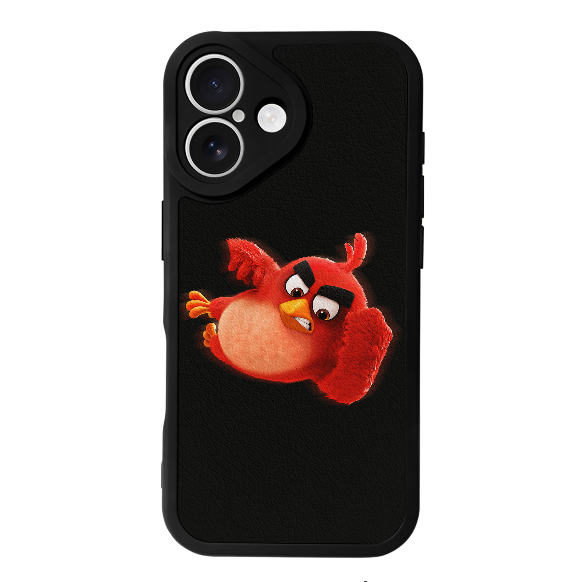 （画像用） Angry Birds アングリーバード 【iPhone 16シリーズ対応】シリコンスマホケース（レザー調） 材質：シリコン